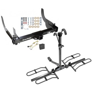 Trailer Tow Hitch For 06-08 Ford F-150 Lincoln Mark LT Platform Style 2 Bike Rack Hitch Lock and Cover
