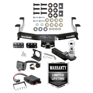 Custom Fit Trailer Hitch Class 5 Wiring Harness (Plug & Play) Proportional Brake Control For 1-4 Axles Plug & Play Brake Control Wiring Adapter 2" Drop Ball-Mount w/ Pin/Clip 2-5/16" Chrome Ball Installation Hardware Installation Instruc Trailer Hitch w/ Brake Control For 11-14 Chevy Silverado GMC Sierra 2500 3500 HD w/ 2-5/16" Ball 2" Drop Mount 7-Way Pin Blade RV