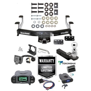 Custom Fit Trailer Hitch Class 5 Wiring Harness (Plug & Play) Tekonsha Prodigy P3 Proportional Brake Control For 1-4 Axles Plug & Play Brake Control Wiring Adapter 2" Drop Ball-Mount w/ Pin/Clip 2-5/16" Chrome Ball Installation Hardware Trailer Hitch w/ Tekonsha Prodigy P3 Brake Control For 11-14 Chevy Silverado GMC Sierra 2500 3500 HD w/ 2-5/16" Ball 2" Drop Mount 7-Way Pin Blade RV