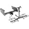 Trailer Tow Hitch For 99-21 Ford F350 F450 F550 Super Duty Platform Style 2 Bike Rack w/ Anti Rattle Hitch Lock