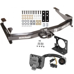 Class 5 13K Trailer Hitch w/ Wiring Kit For 01-10 Chevy Silverado GMC Sierra 2500 3500 7-Way Pin Blade RV 4-Flat Plug Harness Light w/ Bracket Class 5 13K Trailer Hitch w/ Wiring Kit For 01-10 Chevy Silverado GMC Sierra 2500 3500 7-Way Pin Blade RV 4-Flat Plug Harness Light w/ Bracket