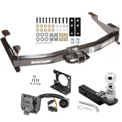 Class 5 Trailer Hitch Package w/ Wiring For 01-10 Chevy Silverado GMC Sierra 2500 3500 w/ 2-5/16" Ball 2" Drop Mount 7-Way Pin Blade RV Class 5 Trailer Hitch Package w/ Wiring For 01-10 Chevy Silverado GMC Sierra 2500 3500 w/ 2-5/16" Ball 2" Drop Mount 7-Way Pin Blade RV