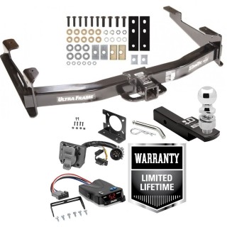Custom Fit Trailer Hitch Class 5 Wiring Harness (Plug & Play) Proportional Brake Control For 1-4 Axles 2" Drop Ball-Mount w/ Pin/Clip 2-5/16" Chrome Ball Installation Hardware Installation Instructions 41944 74682 40200 63836 63240 5535 Draw Class 5 Trailer Hitch w/ Brake Control For 01-10 Chevy Silverado GMC Sierra 2500 HD 3500 w/ Wiring 2- 5/16" Ball 2" Drop Mount 7-Way Pin Blade RV Controller