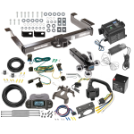 Custom Fit Trailer Hitch Class 5 Tri-Ball Trailer Hitch Ball Mount w/ Pin/Clip Wiring Harness (Plug & Play) 4-Way to 7-Way adapter w/ mounting bracket and screws Tekonsha Prodigy P3 Proportional Brake Control For 1-4 Axles Push-To-Test LED Electric Tr Class 5 2" Receiver Hitch For 03-24 Chevy Express GMC Savana Van w/ Tekonsha Prodigy P3 Trailer Brake Control 7-Way RV Wiring Breakaway Battery Charger Complete System Tri-Tow-Ball 1-7/8" 2" 2-5/16"