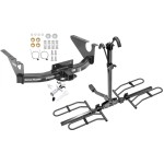 Trailer Tow Hitch For 11-18 RAM 1500 19-24 Classic Platform Style 2 Bike Rack w/ Anti Rattle Hitch Lock Trailer Tow Hitch For 11-18 RAM 1500 19-24 Classic Platform Style 2 Bike Rack w/ Anti Rattle Hitch Lock