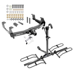 Trailer Tow Hitch For 15-19 Chevy Silverado GMC Sierra 2500 3500 HD Platform Style 2 Bike Rack w/ Anti Rattle Hitch Lock Trailer Tow Hitch For 15-19 Chevy Silverado GMC Sierra 2500 3500 HD Platform Style 2 Bike Rack w/ Anti Rattle Hitch Lock