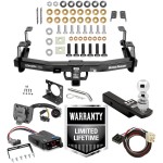 Class 5 Trailer Hitch w/ Brake Control For 15-19 Chevy Silverado GMC Sierra 2500 3500 HD w/ Plug Play Wiring 2- 5/16" Ball 2" Drop Mount 7-Way Pin Blade RV Controller Class 5 Trailer Hitch w/ Brake Control For 15-19 Chevy Silverado GMC Sierra 2500 3500 HD w/ Plug Play Wiring 2- 5/16" Ball 2" Drop Mount 7-Way Pin Blade RV Controller