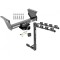 Custom Fit Trailer Hitch 4 Bike Carrier Security J-Pin Rubber Hitch Plug Cover Installation Hardware Installation Instructions 41952 1393100G 63201 7010 Draw-Tite Trailer Tow Hitch 4 Bike Rack 13-21 RAM 3500 4500 5500 Cab Chassis tilt away adult or child Trailer Tow Hitch w/ 4 Bike Rack For 13-21 RAM 3500 4500 5500 Cab & Chassis tilt away adult or child arms fold down carrier w/ Lock and Cover