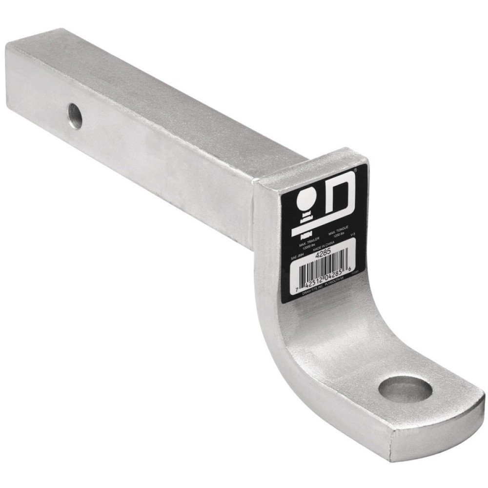4285 Draw-Tite Trailer Hitch Ball Mount 12000 lbs. Capacity Heavy Duty Fits 2 inch Receiver 4 inch Drop Zinc Ball Mount Draw-Bar 12000 lbs 12" Long 3" Rise 4" Drop Fits 2" x 2" Trailer Hitch Receiver Zinc