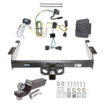 Custom Fit Trailer Hitch Wiring Harness (Plug & Play) 2" Drop Ball-Mount w/ Pin/Clip 2" Chrome Ball Security Lock Pin Rubber Hitch Plug Cover Installation Hardware Installation Instructions 44103 74475 21536 7054430 7000600 Reese Trailer Tow Reese Trailer Tow Hitch For 95-02 Dodge Ram 1500 2500 3500 Deluxe Package Wiring 2" Ball and Lock