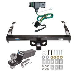 Trailer Tow Hitch For 88-00 Chevy GMC C1500 C2500 C3500 K1500 K2500 K3500 PKG Complete Package w/ Wiring and 2" Ball Trailer Tow Hitch For 88-00 Chevy GMC C1500 C2500 C3500 K1500 K2500 K3500 PKG Complete Package w/ Wiring and 2" Ball