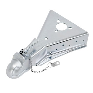 44150WH301 BULLDOG A-Frame Trailer Hitch Coupler 2-5/16 inch Diameter 15000 lbs. Capacity Bulldog Cast Head A-Frame Trailer Coupler 2-5/16" Ball 15,000 lbs Heavy Duty Tongue Wedge Latch Bolt-On