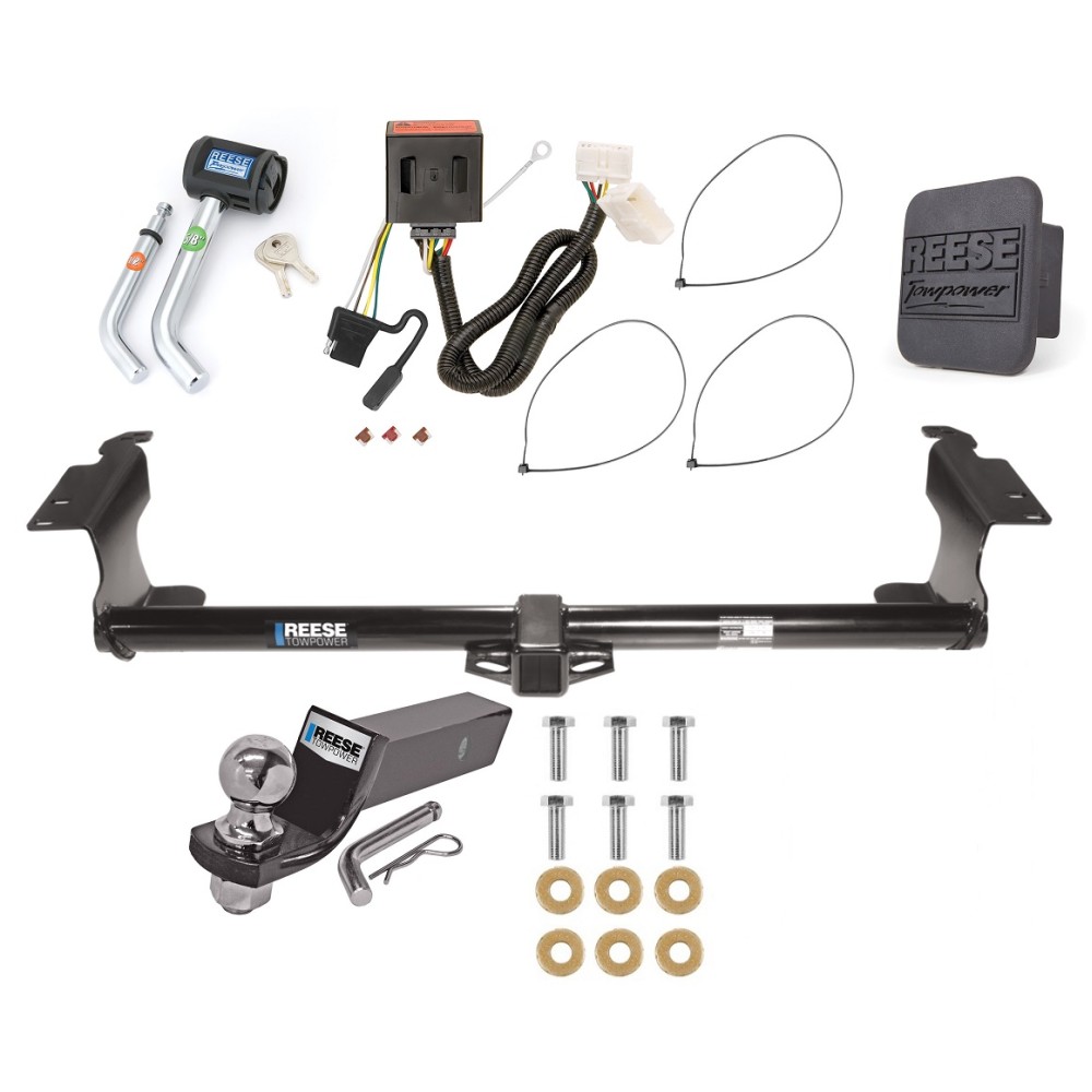 Custom Fit Trailer Hitch Wiring Harness (Plug & Play) 2" Drop Ball-Mount w/ Pin/Clip 2" Chrome Ball Security Lock Pin Rubber Hitch Plug Cover Installation Hardware Installation Instructions 44174 85747 21536 7054430 7000600 Reese Trailer Tow Reese Trailer Tow Hitch For 11-17 Honda Odyssey Deluxe Package Wiring 2" Ball and Lock