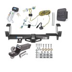 Custom Fit Trailer Hitch Wiring Harness (Plug & Play) 2" Drop Ball-Mount w/ Pin/Clip 2" Chrome Ball Security Lock Pin Rubber Hitch Plug Cover Installation Hardware Installation Instructions 44538 85261 21536 7054430 7000600 Reese Trailer To Reese Trailer Tow Hitch For 02-07 Buick Rendezvous 01-05 Pontiac Aztek Deluxe Package Wiring 2" Ball and Lock