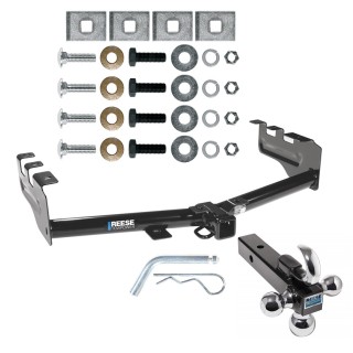 Custom Fit Trailer Hitch Tri-Ball Trailer Hitch Ball Mount w/ Pin/Clip 44563 7031400 63240 Reese Trailer Tow Hitch Receiver 99-13 Chevy Silverado GMC Sierra 1500 99-04 2500 LD w/Tri-Ball Triple Ball 1-7/8" 2" 2-5/16" 99 00 01 02 03 04 05 06 Reese Trailer Tow Hitch Receiver For 99-13 Chevy Silverado GMC Sierra 1500 99-04 2500 LD w/Tri-Ball Triple Ball 1-7/8" 2" 2-5/16"