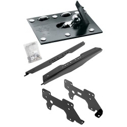 Draw-Tite Gooseneck Trailer Hitch for 10-13 Dodge Ram 2500 10-12 3500 Fold Down Plate w/ Custom Brackets Under Bed Rails 2-5/16" Ball