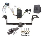 Custom Fit Trailer Hitch Wiring Harness (Plug & Play) 2" Drop Ball-Mount w/ Pin/Clip 2" Chrome Ball Security Lock Pin Rubber Hitch Plug Cover Installation Hardware Installation Instructions 44575 74704 21536 7054430 7000600 Reese Trailer To Reese Trailer Tow Hitch For 07-11 Honda CR-V Deluxe Package Wiring 2" Ball and Lock