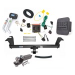 Custom Fit Trailer Hitch Wiring Harness (Plug & Play) 2" Drop Ball-Mount w/ Pin/Clip 2" Chrome Ball Security Lock Pin Rubber Hitch Plug Cover Installation Hardware Installation Instructions 44586 85775 21536 7054430 7000600 Reese Trailer Tow Reese Trailer Tow Hitch For 08-10 Dodge Grand Caravan Chrysler Town Country Deluxe Package Wiring 2" Ball and Lock