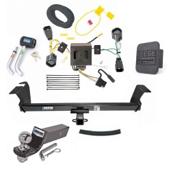 Reese Trailer Tow Hitch For 11-20 Dodge Grand Caravan Chrysler Town Country RAM C/V Tradesman Deluxe Package Wiring 2" Ball and Lock