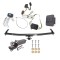 Custom Fit Trailer Hitch Wiring Harness (Plug & Play) 2" Drop Ball-Mount w/ Pin/Clip 2" Chrome Ball Security Lock Pin Rubber Hitch Plug Cover Installation Hardware Installation Instructions 44589 74660 21536 7054430 7000600 Reese Trailer To Reese Trailer Tow Hitch For 03-08 Honda Pilot 01-06 Acura MDX Deluxe Package Wiring 2" Ball and Lock