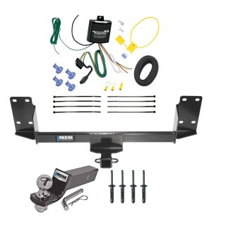 Custom Fit Trailer Hitch Wiring Harness (Requires Splicing) 2" Drop Ball-Mount w/ Pin/Clip 2" Chrome Ball Installation Hardware Installation Instructions 44590 8551300 21536 Reese Trailer Tow Hitch 07-18 BMW X5 Complete Package Wiring and 2&quo Reese Trailer Tow Hitch For 07-18 BMW X5 Complete Package w/ Wiring and 2" Ball
