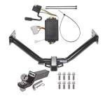 Custom Fit Trailer Hitch Wiring Harness (Plug & Play) 2" Drop Ball-Mount w/ Pin/Clip 2" Chrome Ball Installation Hardware Installation Instructions 44594 118424 21536 Draw-Tite Trailer Tow Hitch 07-13 Acura MDX without Full Size Spare Compl Reese Trailer Tow Hitch For 07-13 Acura MDX without Full Size Spare Complete Package w/ Wiring and 2" Ball