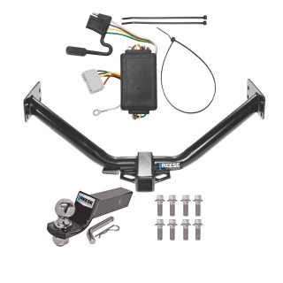 Custom Fit Trailer Hitch Wiring Harness (Plug & Play) 2" Drop Ball-Mount w/ Pin/Clip 2" Chrome Ball Installation Hardware Installation Instructions 44594 118424 21536 Draw-Tite Trailer Tow Hitch 07-13 Acura MDX without Full Size Spare Compl Reese Trailer Tow Hitch For 07-13 Acura MDX without Full Size Spare Complete Package w/ Wiring and 2" Ball