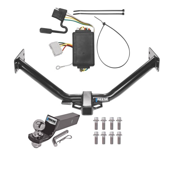 Custom Fit Trailer Hitch Wiring Harness (Plug & Play) 2" Drop Ball-Mount w/ Pin/Clip 2" Chrome Ball Installation Hardware Installation Instructions 44594 118424 21536 Draw-Tite Trailer Tow Hitch 07-13 Acura MDX without Full Size Spare Compl Reese Trailer Tow Hitch For 07-13 Acura MDX without Full Size Spare Complete Package w/ Wiring and 2" Ball