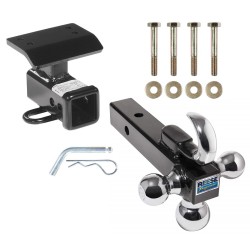 Reese Trailer Tow Hitch Receiver For 09-17 Volkswagen VW Tiguan w/Tri-Ball Triple Ball 1-7/8" 2" 2-5/16" Reese Trailer Tow Hitch Receiver For 09-17 Volkswagen VW Tiguan w/Tri-Ball Triple Ball 1-7/8" 2" 2-5/16"