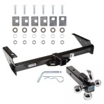 Custom Fit Trailer Hitch Tri-Ball Trailer Hitch Ball Mount w/ Pin/Clip 44656 7031400 63240 Reese Trailer Tow Hitch Receiver 92-99 Chevy GMC Suburban C/K Series 92-00 Yukon 99-00 Denali Escalade 92-94 Blazer w/Tri-Ball Triple Ball 1-7/8" 2" 2-5/1 Reese Trailer Tow Hitch Receiver For 92-99 Chevy GMC Suburban C/K Series 92-00 Yukon 99-00 Denali Escalade 92-94 Blazer w/Tri-Ball Triple Ball 1-7/8" 2" 2-5/16"