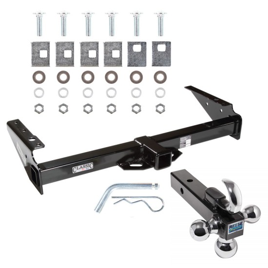Custom Fit Trailer Hitch Tri-Ball Trailer Hitch Ball Mount w/ Pin/Clip 44656 7031400 63240 Reese Trailer Tow Hitch Receiver 92-99 Chevy GMC Suburban C/K Series 92-00 Yukon 99-00 Denali Escalade 92-94 Blazer w/Tri-Ball Triple Ball 1-7/8" 2" 2-5/1 Reese Trailer Tow Hitch Receiver For 92-99 Chevy GMC Suburban C/K Series 92-00 Yukon 99-00 Denali Escalade 92-94 Blazer w/Tri-Ball Triple Ball 1-7/8" 2" 2-5/16"