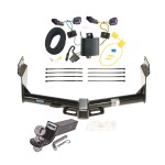 Custom Fit Trailer Hitch Wiring Harness (Plug & Play) 2" Drop Ball-Mount w/ Pin/Clip 2" Chrome Ball Installation Hardware Installation Instructions 44662 118617 21536 Reese Trailer Tow Hitch 14-23 Dodge Durango Complete Package Wiring and 2 Reese Trailer Tow Hitch For 14-24 Dodge Durango Complete Package w/ Wiring and 2" Ball