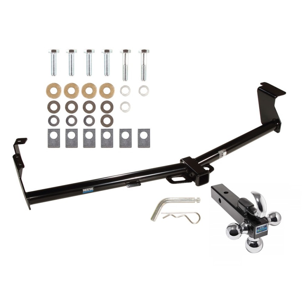 Custom Fit Trailer Hitch Tri-Ball Trailer Hitch Ball Mount w/ Pin/Clip 44663 7031400 63240 Reese Trailer Tow Hitch Receiver 11-16 Nissan Quest w/Tri-Ball Triple Ball 1-7/8" 2" 2-5/16" 11 12 13 14 15 16 2011 2012 2013 2014 2015 2016 Reese Trailer Tow Hitch Receiver For 11-16 Nissan Quest w/Tri-Ball Triple Ball 1-7/8" 2" 2-5/16"