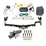Custom Fit Trailer Hitch Wiring Harness (Plug & Play) 2" Drop Ball-Mount w/ Pin/Clip 2" Chrome Ball Security Lock Pin Rubber Hitch Plug Cover Installation Hardware Installation Instructions 44670 78067 21536 7054430 7000600 Reese Trailer Tow Reese Trailer Tow Hitch For 08-13 Toyota Highlander Deluxe Package Wiring 2" Ball and Lock