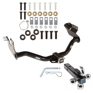 Custom Fit Trailer Hitch Tri-Ball Trailer Hitch Ball Mount w/ Pin/Clip 44680 7031400 63240 Reese Trailer Tow Hitch Receiver 05-12 Escape Mazda Tribute Mercury Mariner w/Tri-Ball Triple Ball 1-7/8" 2" 2-5/16" 05 06 07 08 09 10 11 12 2005 200 Reese Trailer Tow Hitch Receiver For 05-12 Ford Escape Mazda Tribute Mercury Mariner w/Tri-Ball Triple Ball 1-7/8" 2" 2-5/16"