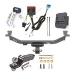 Custom Fit Trailer Hitch Wiring Harness (Plug & Play) 2" Drop Ball-Mount w/ Pin/Clip 2" Chrome Ball Security Lock Pin Rubber Hitch Plug Cover Installation Hardware Installation Instructions 44695 118569 21536 7054430 7000600 Reese Trailer To Reese Trailer Tow Hitch For 13-18 Acura RDX Deluxe Package Wiring 2" Ball and Lock