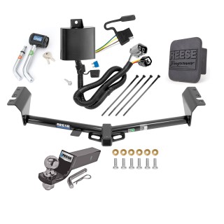Custom Fit Trailer Hitch Wiring Harness (Plug & Play) 2" Drop Ball-Mount w/ Pin/Clip 2" Chrome Ball Security Lock Pin Rubber Hitch Plug Cover Installation Hardware Installation Instructions 44709 118269 21536 7054430 7000600 Reese Trailer T Reese Trailer Tow Hitch For 15-21 KIA Sedona Deluxe Package Wiring 2" Ball and Lock