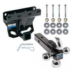 Reese Trailer Tow Hitch Receiver For 05-10 Jeep Grand Cherokee WK 06-10 Commander w/Tri-Ball Triple Ball 1-7/8" 2" 2-5/16" Reese Trailer Tow Hitch Receiver For 05-10 Jeep Grand Cherokee WK 06-10 Commander w/Tri-Ball Triple Ball 1-7/8" 2" 2-5/16"