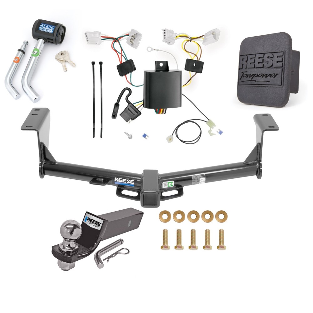 Reese Trailer Tow Hitch For 15-24 Nissan Murano Deluxe Package Wiring 2" Ball and Lock Reese Trailer Tow Hitch For 15-24 Nissan Murano Deluxe Package Wiring 2" Ball and Lock