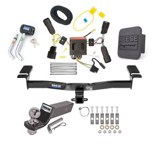 Custom Fit Trailer Hitch Wiring Harness (Plug & Play) 2" Drop Ball-Mount w/ Pin/Clip 2" Chrome Ball Security Lock Pin Rubber Hitch Plug Cover Installation Hardware Installation Instructions 44764 85742 21536 7054430 7000600 Reese Trailer Tow Reese Trailer Tow Hitch For 11-14 Ford Edge Except Sport Deluxe Package Wiring 2" Ball and Lock