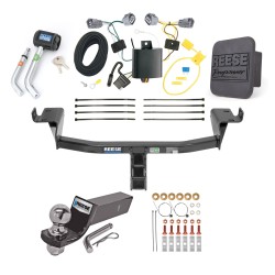 Reese Trailer Tow Hitch For 14-18 Jeep Cherokee Deluxe Package Wiring 2" Ball and Lock Reese Trailer Tow Hitch For 14-18 Jeep Cherokee Deluxe Package Wiring 2" Ball and Lock