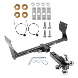 Reese Trailer Tow Hitch Receiver For 15-24 Ford Edge SE SEL Titanium w/Tri-Ball Triple Ball 1-7/8" 2" 2-5/16"