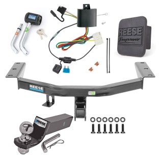 Custom Fit Trailer Hitch Wiring Harness (Plug & Play) 2" Drop Ball-Mount w/ Pin/Clip 2" Chrome Ball Security Lock Pin Rubber Hitch Plug Cover Installation Hardware Installation Instructions 44778 118628 21536 7054430 7000600 Reese Trailer T Reese Trailer Tow Hitch For 14-20 Acura MDX Deluxe Package Wiring 2" Ball and Lock