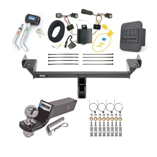 Custom Fit Trailer Hitch Wiring Harness (Plug & Play) 2" Drop Ball-Mount w/ Pin/Clip 2" Chrome Ball Security Lock Pin Rubber Hitch Plug Cover Installation Hardware Installation Instructions 44784 118677 21536 7054430 7000600 Reese Trailer To Reese Trailer Tow Hitch For 15-18 Ford Edge Titanium and Sport Models Only Deluxe Package Wiring 2" Ball and Lock