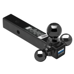 Reese Tri Ball Triple 1-7/8" 2" and 2-5/16" Balls Ball Mount Draw-Bar 2-1/2" Sq. Hollow Shank w/Black 1-7/8" 2" and 2-5/16" Balls Reese Tri Ball Triple 1-7/8" 2" and 2-5/16" Balls Ball Mount Draw-Bar 2-1/2" Sq. Hollow Shank w/Black 1-7/8" 2" and 2-5/16" Balls