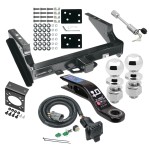 Custom Fit Trailer Hitch Wiring Harness (Plug & Play) Electrical Mount Bracket3" Drop Ball Mount2-5/16" and 2" Chrome Ball Dogbone Style Towing LockInstallation Hardware Installation Instructions 45508 118243 20212 45322 63840 63830 632 Class 5 Trailer Tow Hitch For 99-01 Ford F-250 F-350 F-450 Super Duty Except Cab & Chassis w/ 7-Way Wiring 2-5/16" and 2" Ball 10" Long 3" Drop Draw Bar and Towing Lock and Bracket