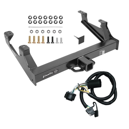 Class 5 Trailer Tow Hitch For 15-19 Chevy Silverado 2500 15-17 GMC Sierra 2500 HD Exc Cab & Chassis w/ Wiring Harness Kit Class 5 Trailer Tow Hitch For 15-19 Chevy Silverado 2500 15-17 GMC Sierra 2500 HD Exc Cab & Chassis w/ Wiring Harness Kit
