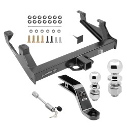 Class 5 Trailer Tow Hitch For 15-19 Chevy Silverado GMC Sierra 2500 3500 HD Exc Cab & Chassis w/ 2-5/16" and 2" Ball 10" Long 5" Drop Draw Bar and Towing Lock Class 5 Trailer Tow Hitch For 15-19 Chevy Silverado GMC Sierra 2500 3500 HD Exc Cab & Chassis w/ 2-5/16" and 2" Ball 10" Long 5" Drop Draw Bar and Towing Lock