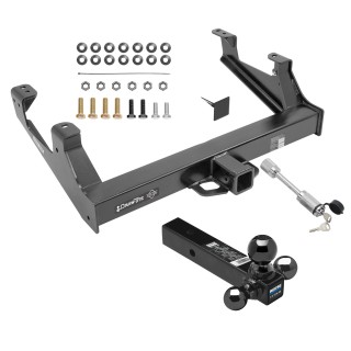 Class 5 Trailer Tow Hitch For 15-19 Chevy Silverado GMC Sierra 2500 3500 HD Exc Cab & Chassis w/ 1-7/8" 2" 2-5/16" Tri-Tow-Ball Mount and Towing Lock Class 5 Trailer Tow Hitch For 15-19 Chevy Silverado GMC Sierra 2500 3500 HD Exc Cab & Chassis w/ 1-7/8" 2" 2-5/16" Tri-Tow-Ball Mount and Towing Lock
