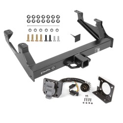 Class 5 Trailer Tow Hitch For 15-19 Chevy Silverado GMC Sierra 2500 3500 HD Exc Cab & Chassis w/ 7-Way Wiring Harness Kit Class 5 Trailer Tow Hitch For 15-19 Chevy Silverado GMC Sierra 2500 3500 HD Exc Cab & Chassis w/ 7-Way Wiring Harness Kit
